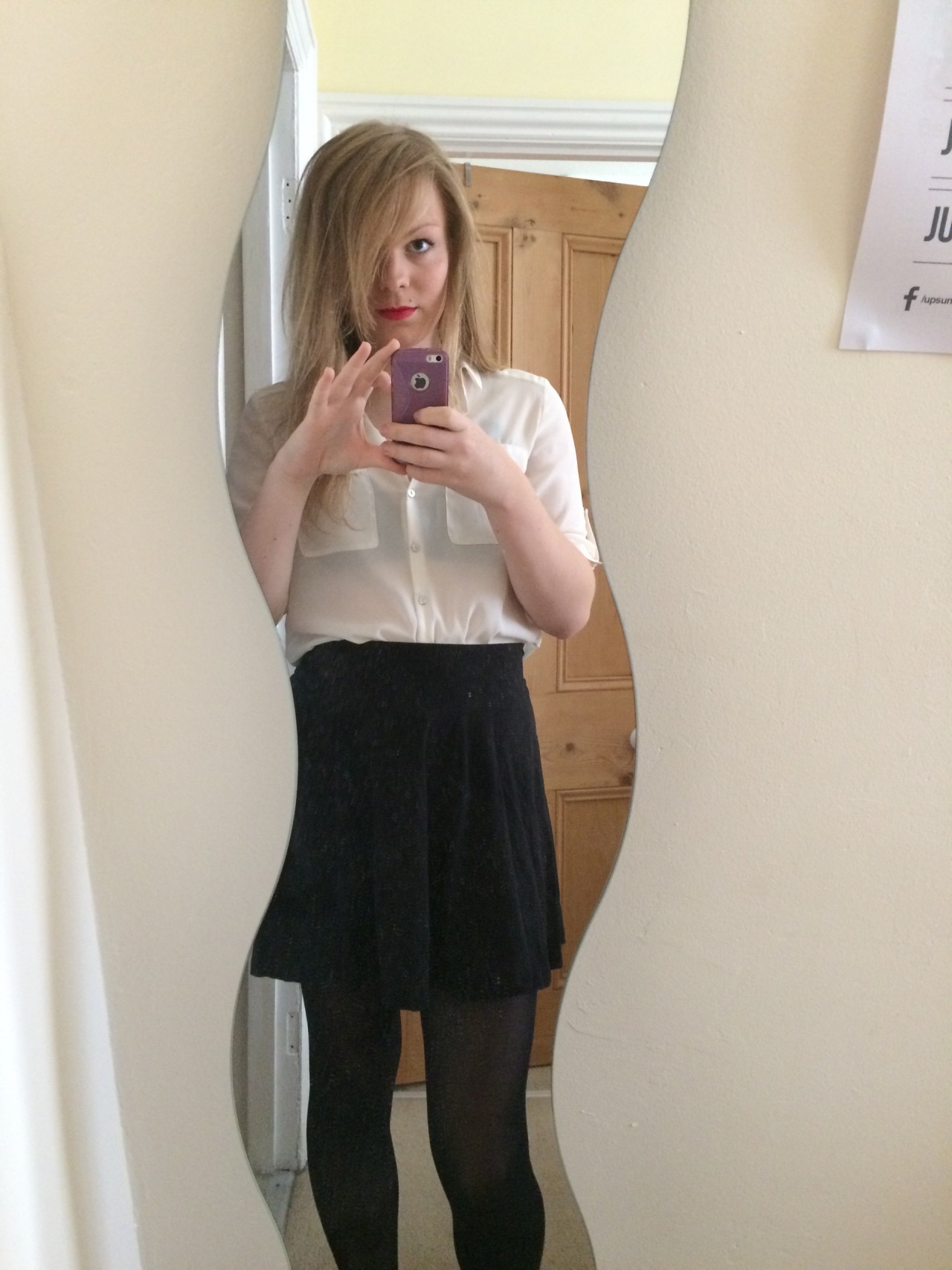 ceebuggle:  Today’s relatively fantastic look &gt;.&lt; (excuse the fact