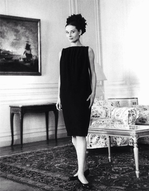 soaudreyhepburn:  On April 26, 1958 Audrey Hepburn wears a pale lavender gown Hubert de Givenchy, during a fitting session with the designer in Rome