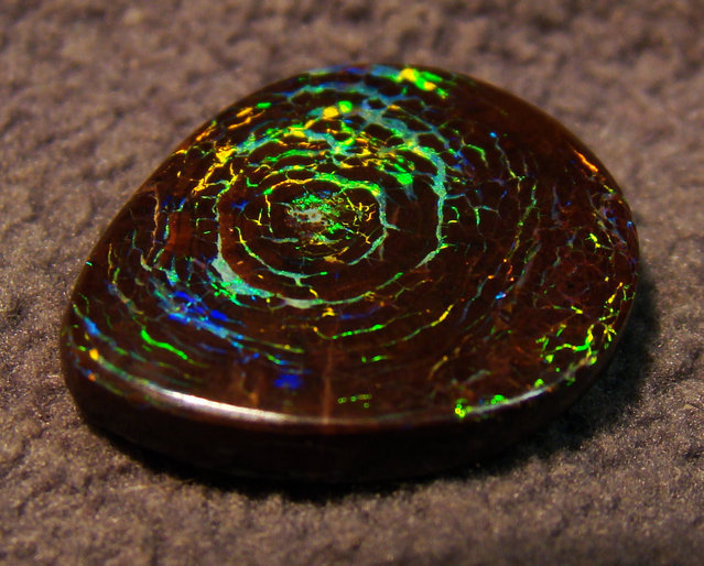 opticallyaroused:  Rare Opalized Wood Metallic Greens  
