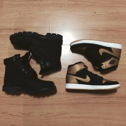 phuckindope:  -Timbs x Jordan Melo 1s   Follow