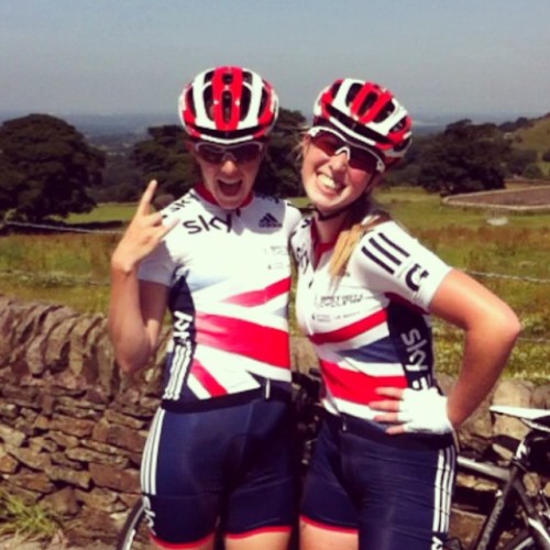 dfitzger:  By @barnesh93: Good luck to these 2 hooligans racing MTB worlds today! @alice_barnes123 @