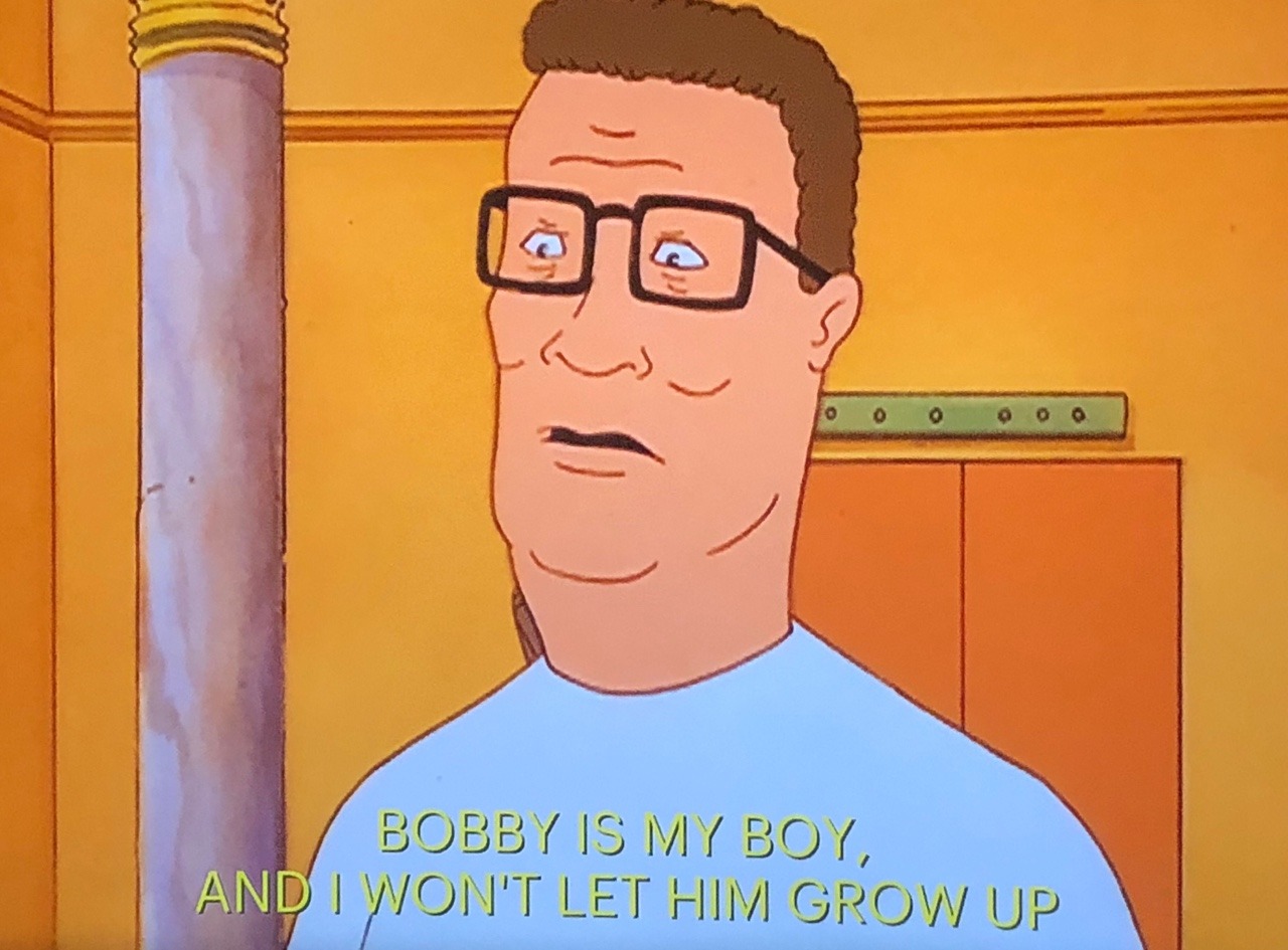 i-dream-of-khoshekh:  riotpunch:  hank hill drinks respect women juice    Hank hill