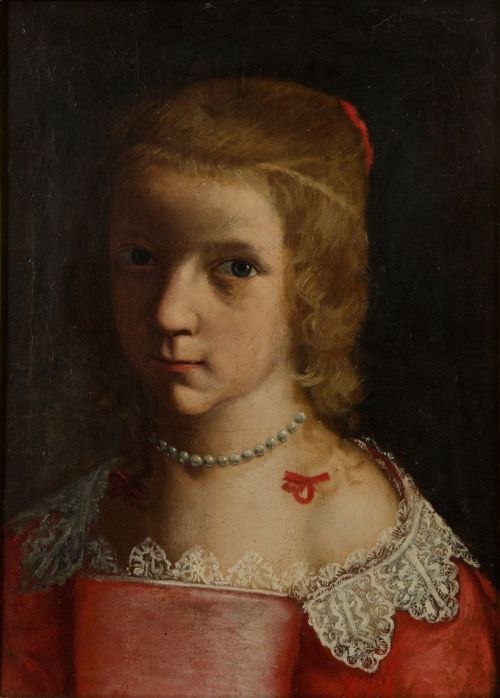 Portrait of a girl by Giovanni Francesco Guerrieri (1589 -1657)