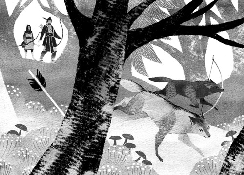 I had the amazing opportunity to illustrate Karah Sutton’s enchanting novel A Wolf for a Spel