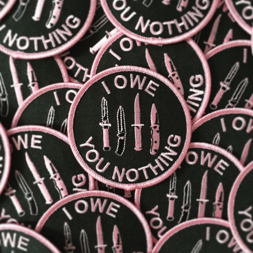 shop-destruya:  “I Owe You Nothing” Embroidered porn pictures