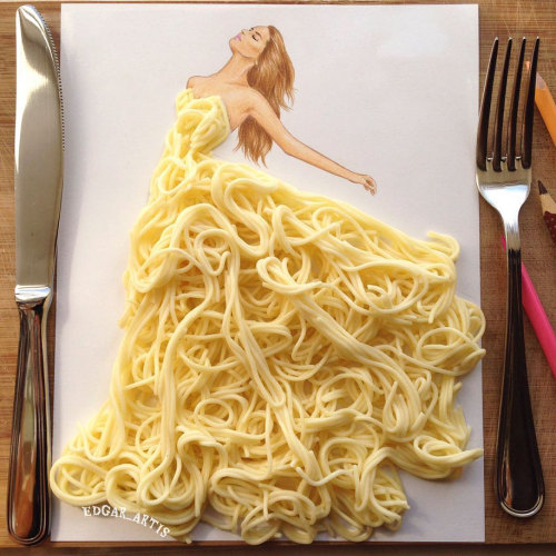 kaajoo: Armenian Illustrator Creates Amazing Dress Designs Using Everyday Objects (Part 1) Arme
