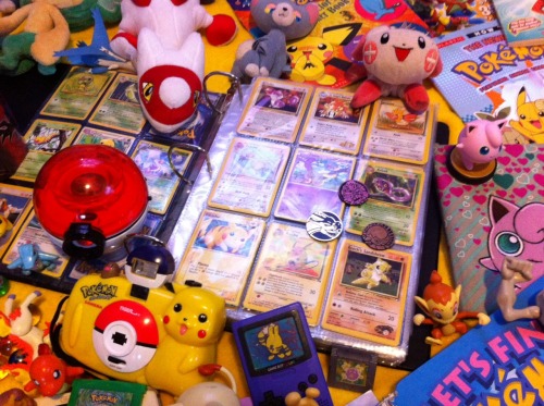 canonescapist: The kids I work with wanted me to take a picture of my and my bfs extensive pokemon c