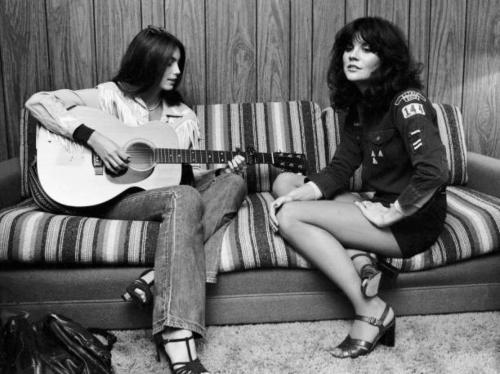 Emmylou Harris comforts a lost scout, 1977.