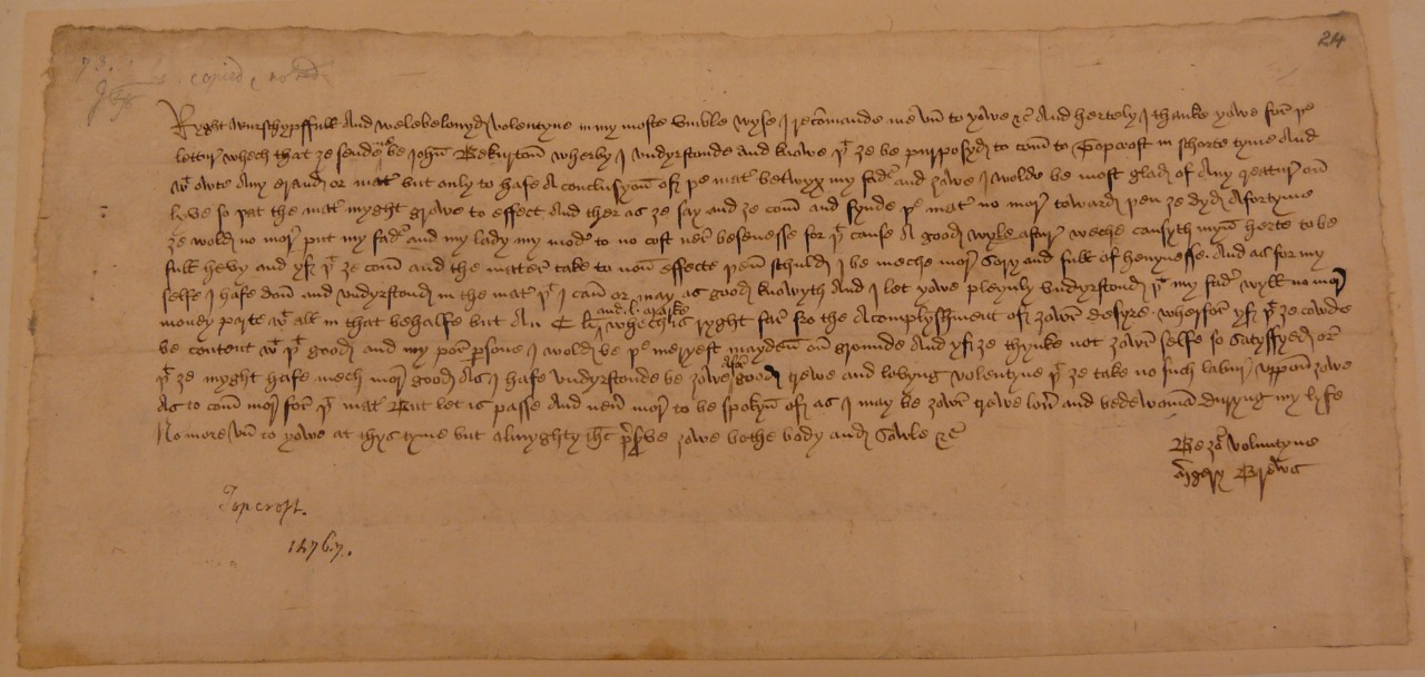 mediumaevum:These are the oldest known Valentine’s Day letters written in the English
