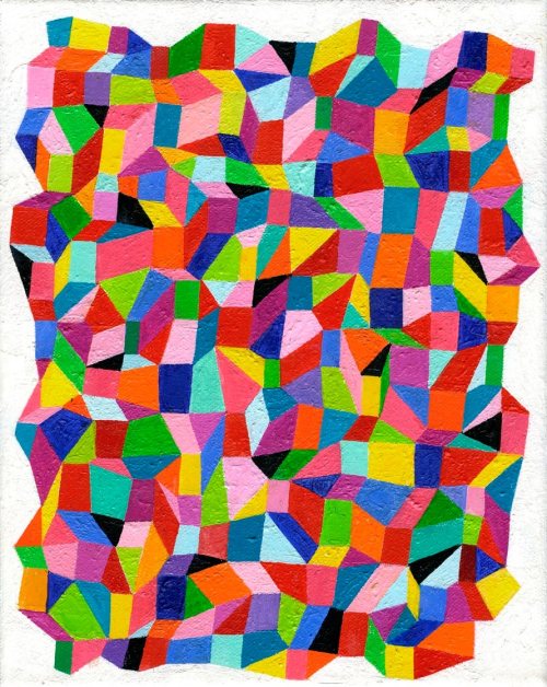 themorningnews:  Andrew Masullo’s paintings strike awe with color, figures, and bearing. Somet