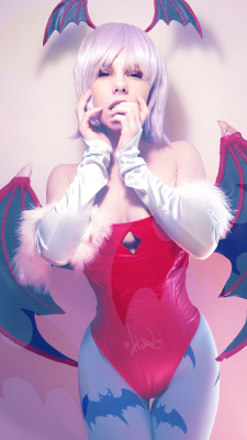   Lilith Aensland cosplay shot at HollowGRNDStudio