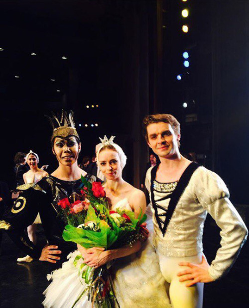 ?, Ekaterina Krysanova and Alexander Volchkov after Yakutsk Opera and Ballet Theatre’s Swan LakeVia 