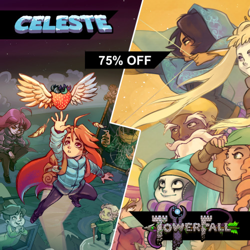 Celeste and TowerFall are on SALE in North America on Nintendo Switch this week! ✨  ♡ Celeste♡ Tower