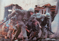 soldiers-of-war:A still from Stanley Kubrick’s Full Metal Jacket (1987).