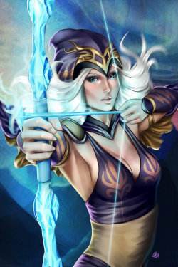 league-of-legends-sexy-girls:  Ashe by bluelightbubble