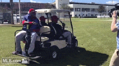 mlb:  When your ride off into the sunset starts on a cart.  So many legends of my childhood retiring…