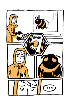 yumegawa:  THE FINAL DECISION OF BOB THE BEE CLEANER. &copy; Daryl Toh Liem Zhan 2013. read the previous pages: part one part two part three    