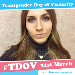 throwmeaseance:  Today is Transgender Day Of Visibility, so just to remind you;- I am a woman- I am a trans woman- I am a woman who is transgender- I exist- So do lots of other trans people- We are all humanHave a good day. I know I will.