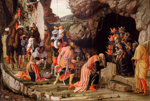 Andrea Mantegna, Detail of Adoration of the Magi, Uffizi Gallery, Florence, 1462