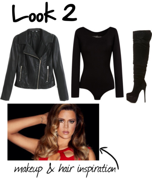 Look 2 by beeville featuring a pleather jacketChicnova Fashion...