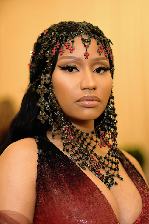 nickisxminaj: Nicki Minaj attends the Heavenly Bodies: Fashion & The Catholic Imagination Costume Institute Gala at The Metropolitan Museum of Art.