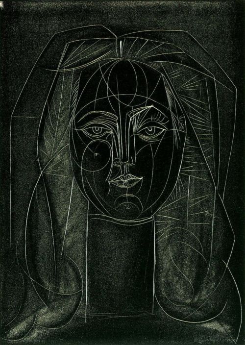 tiffanydream23:Pablo Picasso (Spanish: 1881 – 1973), Portrait de Françoise Gilot, 1946