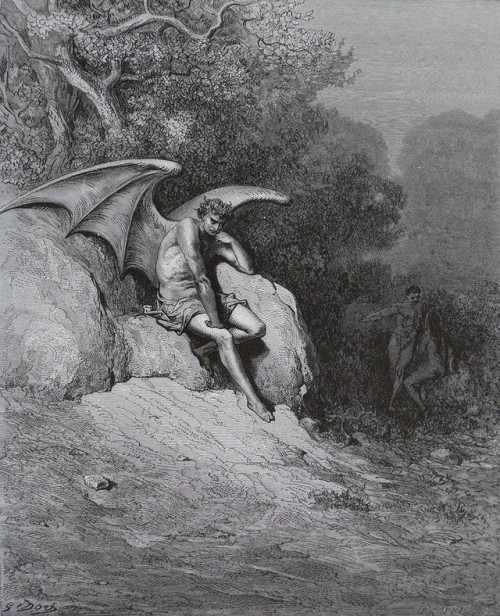 goryhorror: “Satan in Eden” by: Gustave Doré (1866)