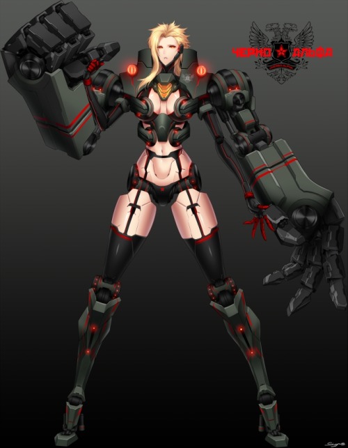 remecha:  By far the best anthropomorphized interpretations of ‘Jaegirls’ in Pacific Rim. Couldn’t get enough at how royally majestic Crimson Typhoon is drawn. - via Pixiv 