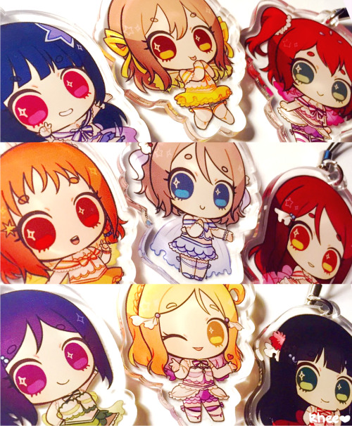 ✦ Online Store is open! ✦LOVELIVE! CYBER IDOL μ’s & KOI NI NARITAI AQUARIUM AQOURS CHARMS ARE UP