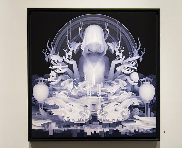 hifructosemag:  Using countless transparent layers of gouache, Japanese artist Kazuki