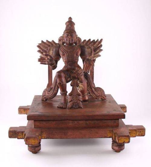 A collection of vahanas from temples, typically an animal or mythical entity, the particular Hindu d