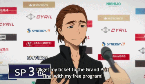 kurochatchan:   Yuri!!! on Ice GIFs: Episode 6 [6/?] |  Leo de la Iglesia  I want to fill the whole 