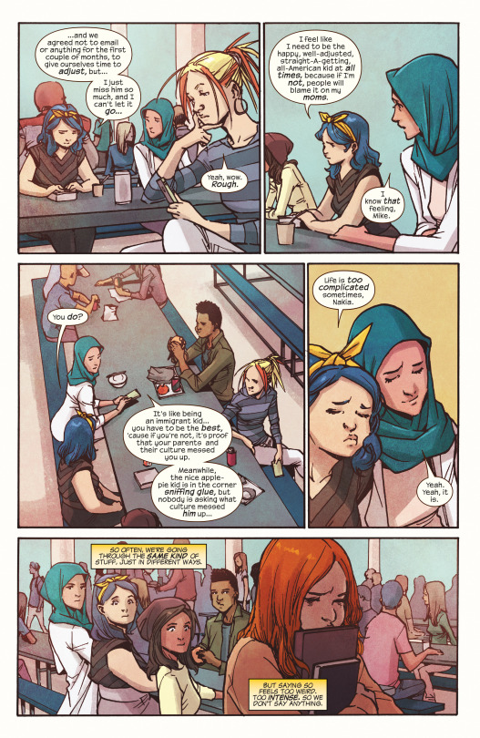 A Nice Moment In Ms. Marvel #15, With Some Wise Words As Well.