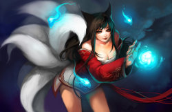 league-of-legends-sexy-girls:  LoL: Ahri by =ippus 