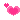 a pixel art gif of a variety of hearts in many shades of pink, appearing and disappearing from the bottom up