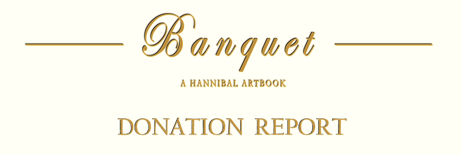 hannibook:  Donation report #1  *The receipts have our personal info on them so