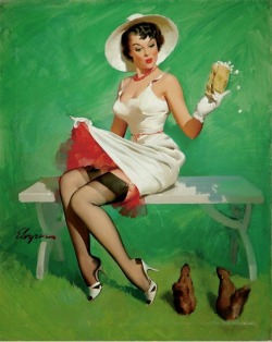 Retrogasm:  Happy St. Patrick’s Day!Enjoy Some Green Pin Ups On This Festive