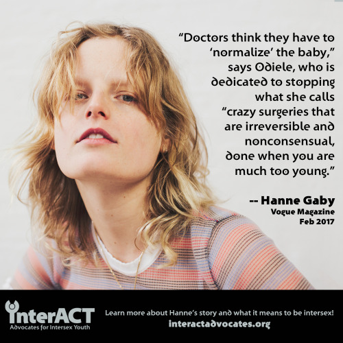 Check these quotes from new intersex advocate & activist Hanne Gaby Odiele! We are so proud of h