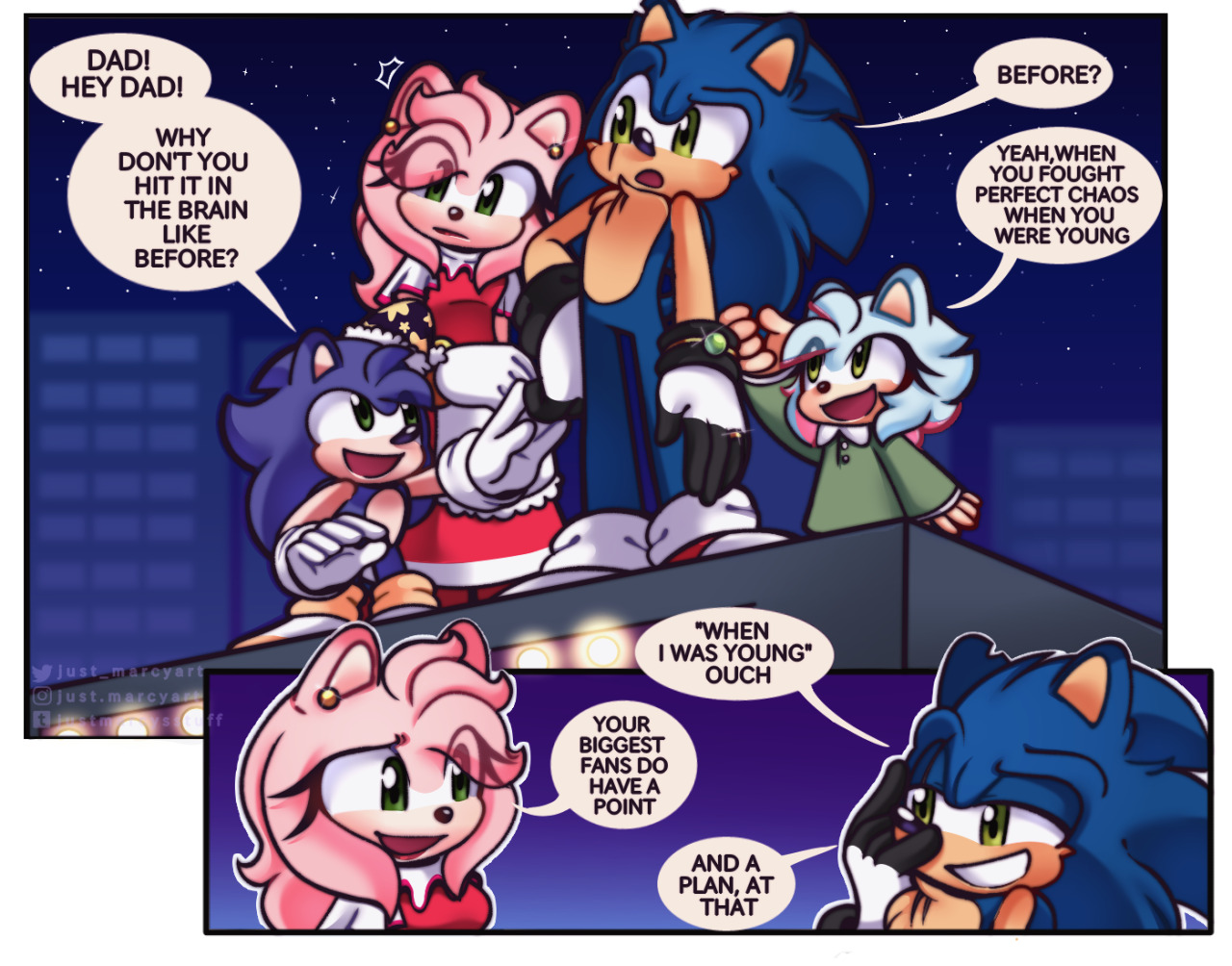 The Next Generation — I wanted to draw my sonamy fanchilds with