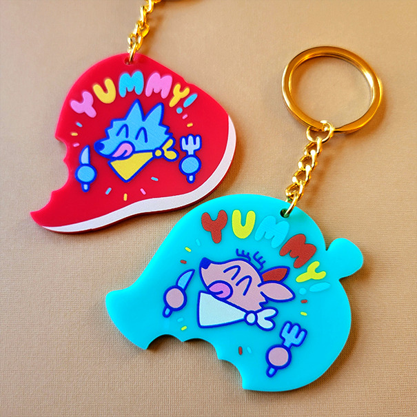Cute keychains I made for all the food lovers!
