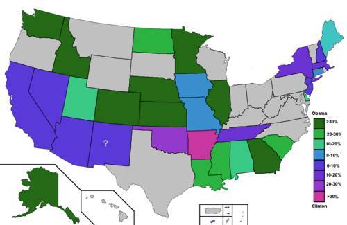 Squashed helps us understanding what’s going in USA between Barack Obama and Hillary Clinton
squashed:
“I reworked the previous margin of victory map.”