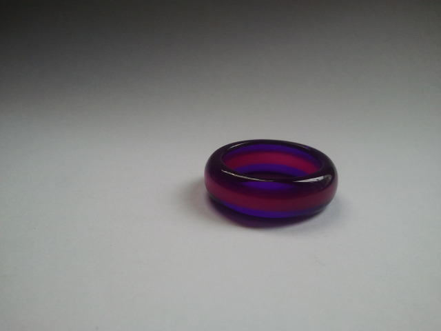 ring aus acryl bicolor liebe schmukies am