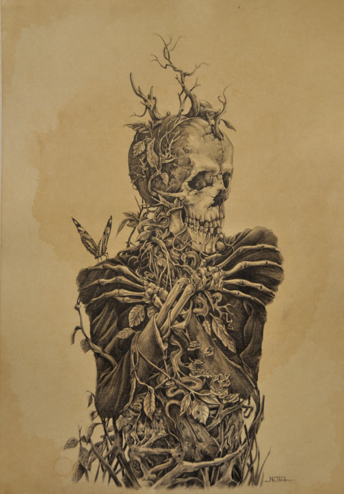 Noiaillustration aka Noia (Juiz de Fora, Brazil) - Possession 02, 2013  Drawings: Pencils on Paper