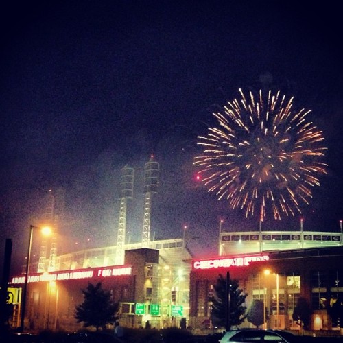 #reds #baseball #whiff #fireworks