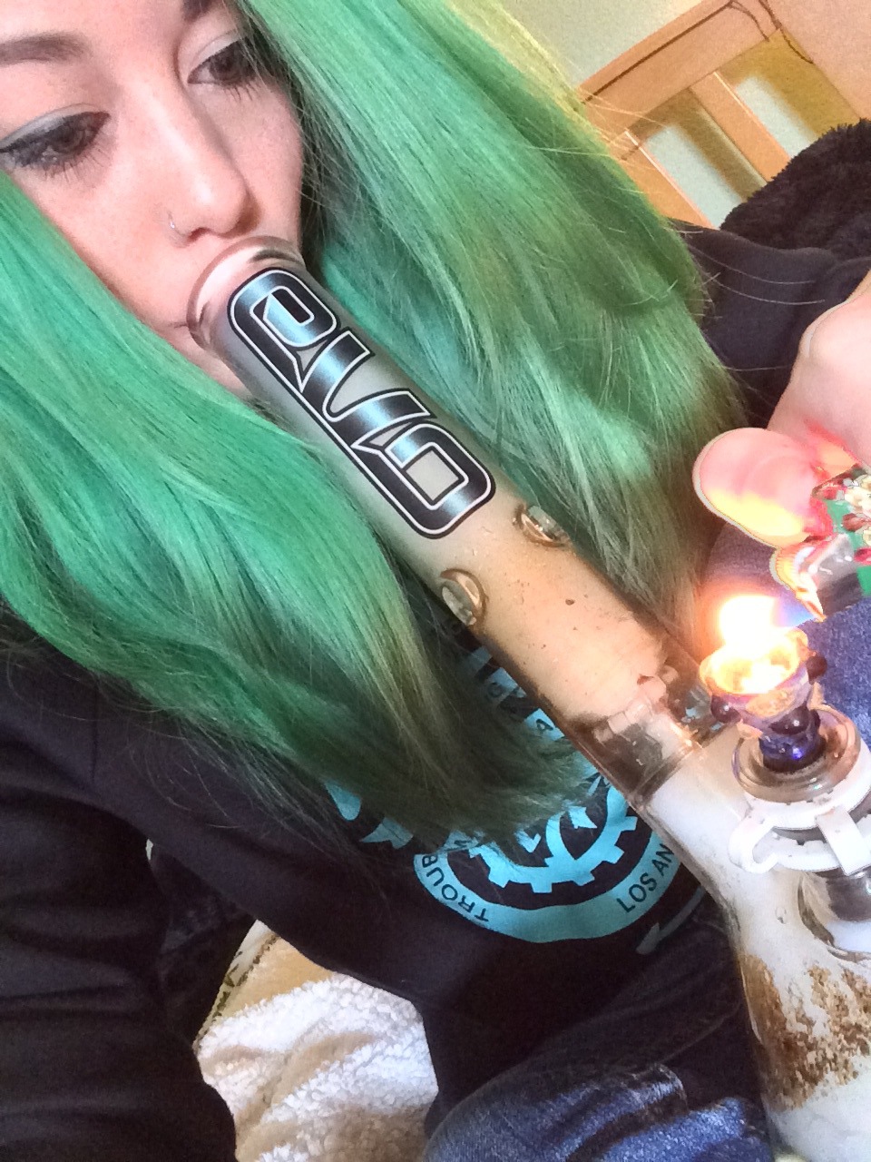 hybridfairy:  I smoke too much weed to keep my pieces clean.