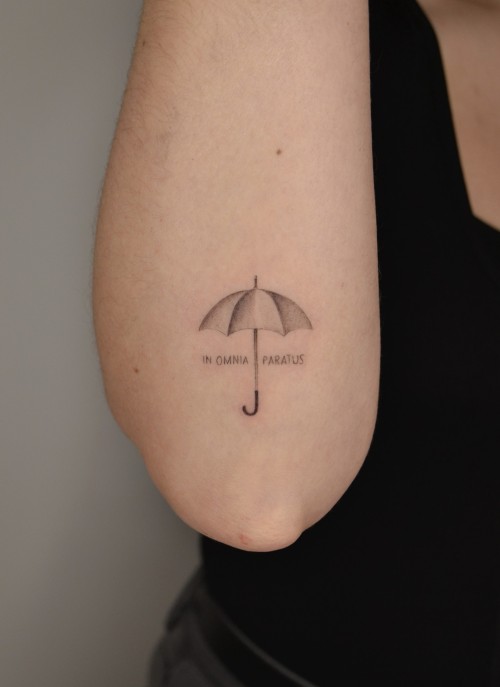 In Omnia Paratus Umbrella Tattoo In Omnia Paratus Umbrella Tattoo