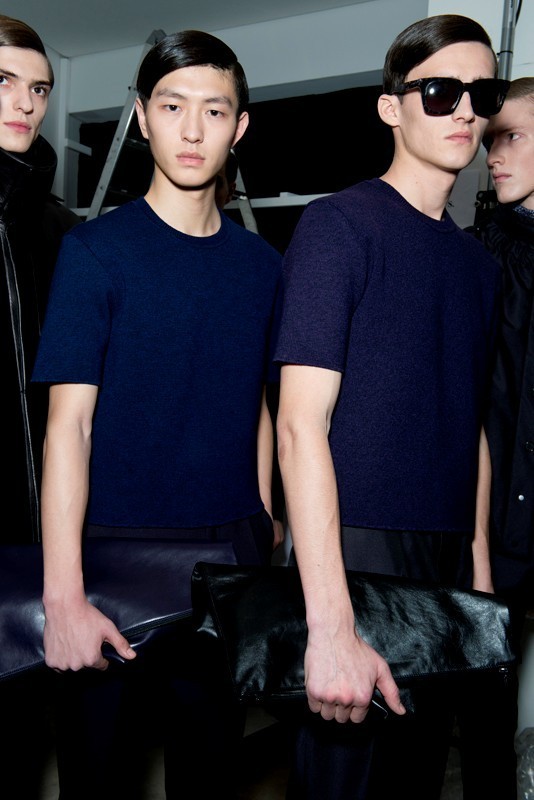 actaully-deactivated20141012:  Jil Sander AW14 Jin Dachuan (second left, Nathalie)