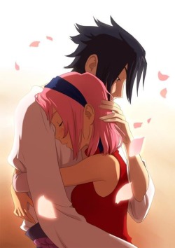 sakuraharunogirl:  (Sakura) Lie down in my arms Try not to breathe Quiet love, you are now with me You need no words to speak  (Sasuke) For my mistakes, I am to blame Never believed that it was all meant to fall I’d give my life, to have you near once