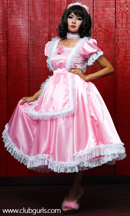 sissy-nana:Mimi Satin Long Prom Dress