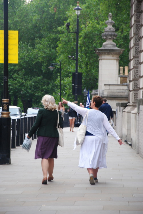 Some lovely ladies looking at lovely London. 